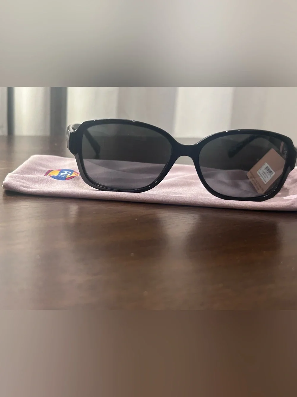 Vintage Fossil women’s Peyton Black Rectangle Sunglasses NEW WITH TAGS